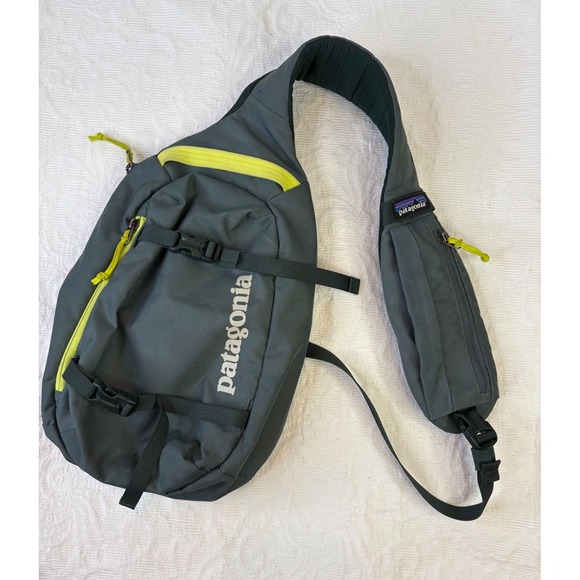Patagonia Other - Patagonia Atom Sling 8L Forge Grey Yellow Crossbody Shoulder Bag 48261